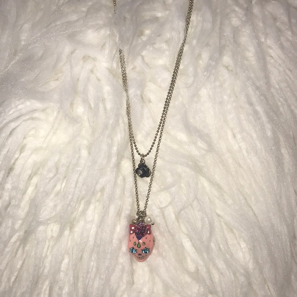 Betsey Johnson Jewelry - Betsey Johnson skull and roses necklace